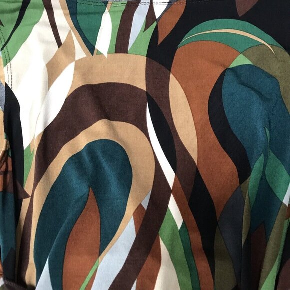 Y2K BCX Top Babydoll Medium Fairy Groovy Drape Twist Retro 60s 70s Brown Indie - Picture 9 of 9